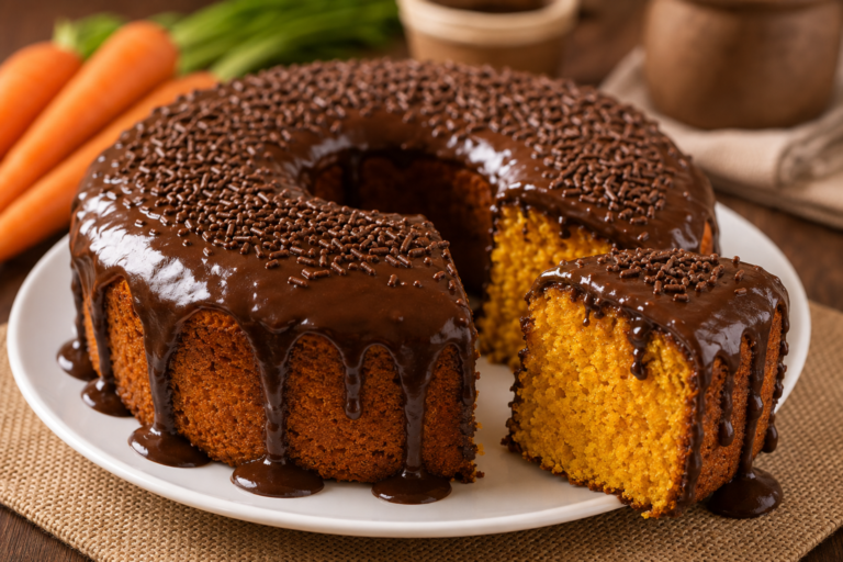 Bolo de Cenoura Fofinho com Cobertura de Chocolate: Receita Fácil e Deliciosa