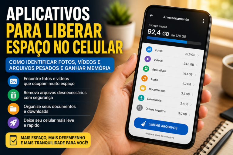 Aplicativos para Liberar Espaço no Celular: Como Identificar Fotos, Vídeos e Arquivos Pesados
